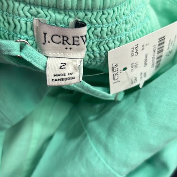 J.Crew Factory Linen Blend Slip Midi dress in sun washed mint NWT size 2 - Picture 11 of 14